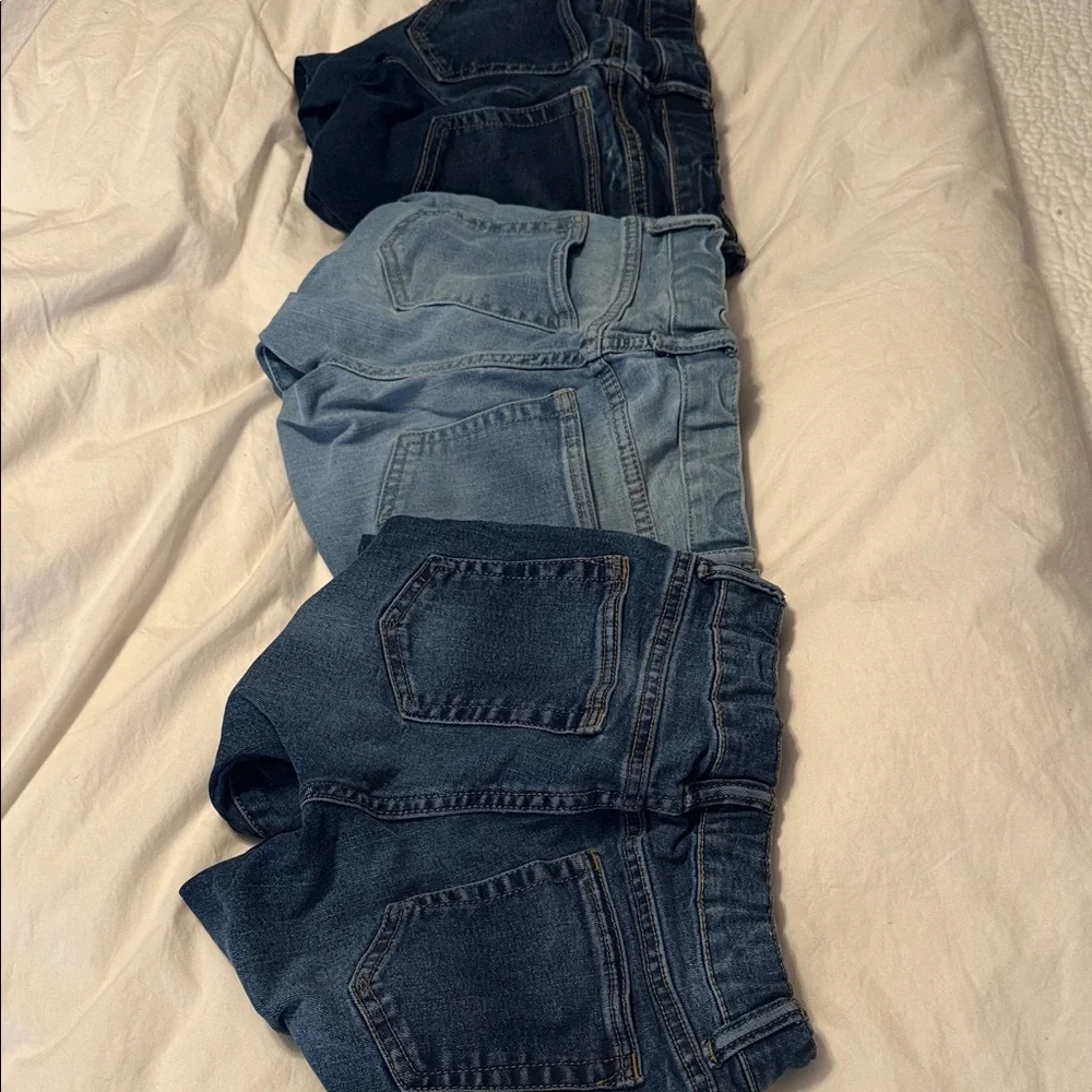 GAP Boys Jeans Trio - Dark Blue, Light Blue, Medium Blue - Picture 3 of 5